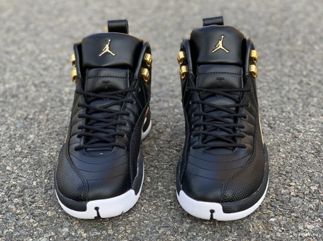 One Kick 'Reptile' Metallic AO6068-007 Air Jordan Retro 12 Gold-White Black 0725